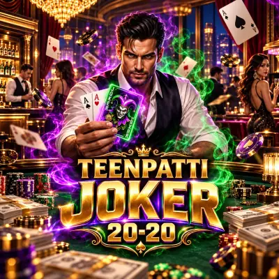 Teen Patti 20-20 and Joker game poster
